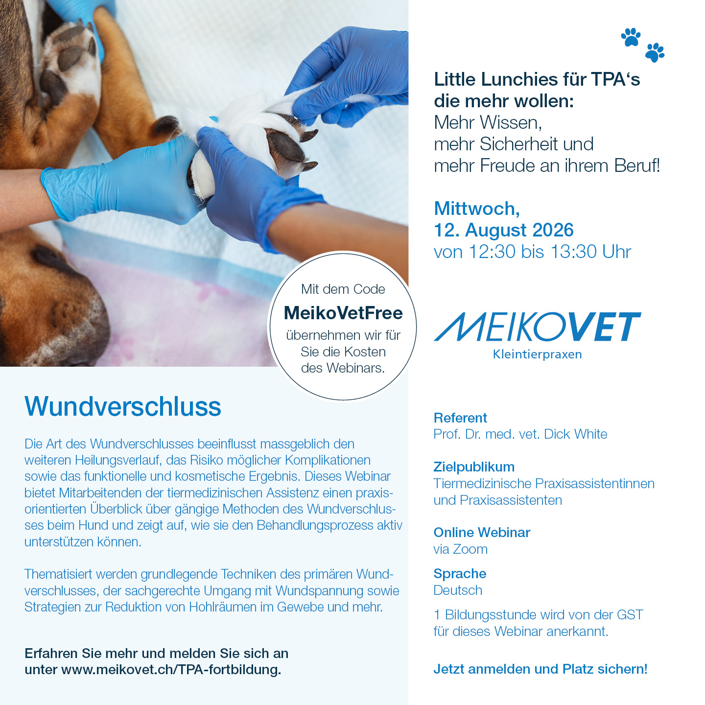 Little Lunchies für TPA's: Wundverschluss